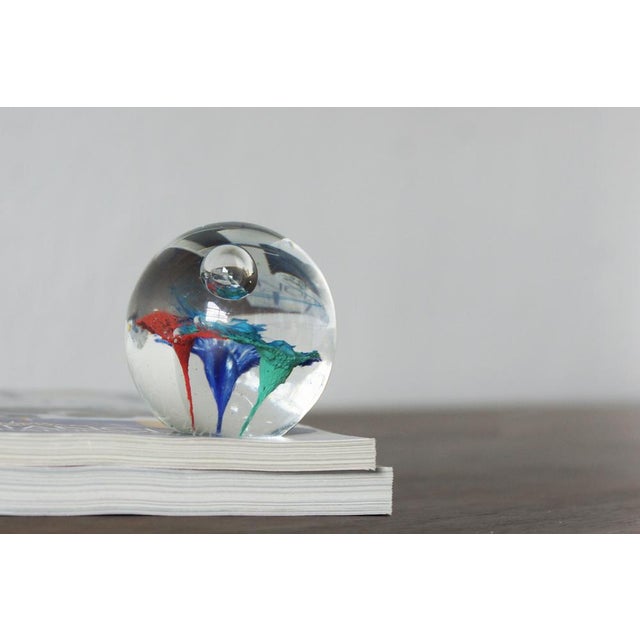Vintage Italian Paperweight Ball, 1970 For Sale - Image 3 of 6