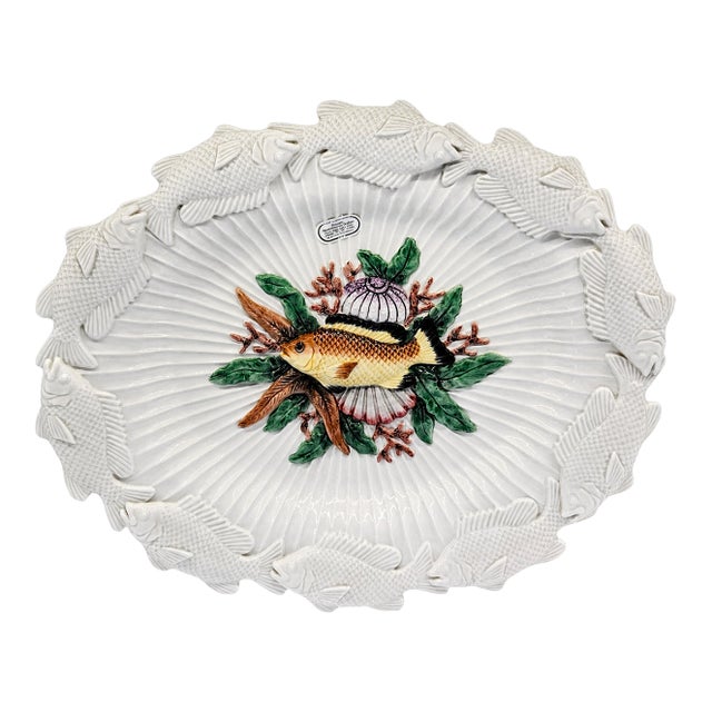 1996 Fitz and Floyd Oceana Fish Serving Platter For Sale