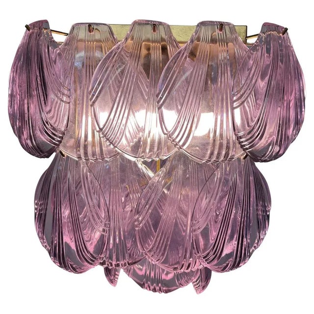 Murano Shell Glass Ceiling Lights, 1990s, Set of 2 For Sale - Image 4 of 13
