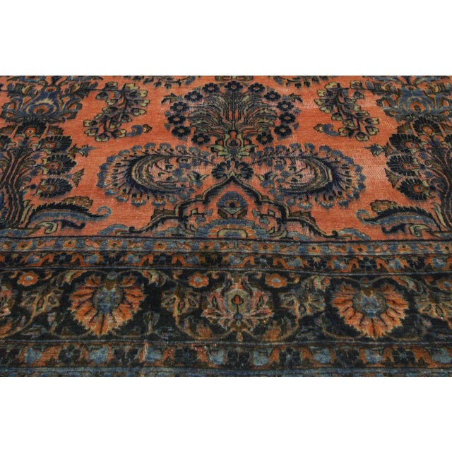 Textile Early 20th Century Rustic Antique Persian Kashan Rug, 08'05 X 11'05 For Sale - Image 7 of 11