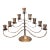 Brass Candelabra 9 Swing Arm Candleholder For Sale