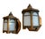 Metal Mid 20th Century Weathered Brass and Copper Pair of Porch Lights - a Pair For Sale - Image 7 of 14