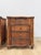 Mid 20th Century Vintage Nightstands Split Bamboo Reed Four Drawer British Colonial Pair Coastal Regency, Pair For Sale - Image 5 of 12
