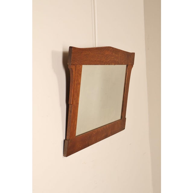L. & J.G. Stickley, Inc. L. & J.G. Stickley Arts And Crafts Oak Wall Mirror For Sale - Image 4 of 18