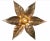 Metal Belgian Brass Flower Wall Light by Willy Daro for Massive, 1970s For Sale - Image 7 of 17