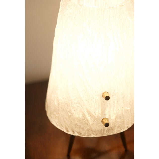 Ice Glass Table Lamps from Kalmar, 1950, Set of 2 For Sale - Image 6 of 11