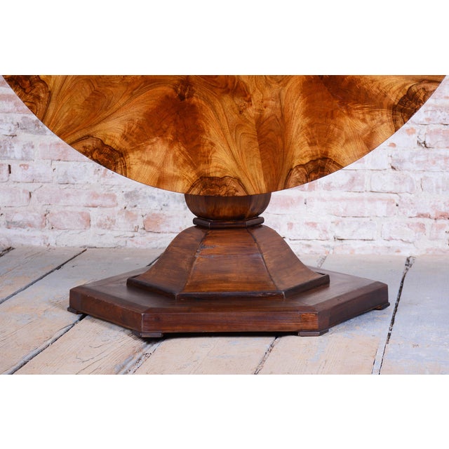 Czech Biedermeier Dining Table in Walnut, 1830s For Sale - Image 11 of 18