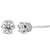 With regal hidden details, these diamond stud earrings are anything but ordinary. From the front, these 14kt white gold...