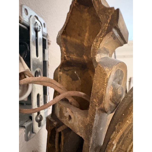 Antique French Louis XVI Style Twin-Light Wall Sconces - Gilt Bronze Ormolu Neoclassical Double Arm Wall Lights, Late 19th Century - Pair For Sale - Image 16 of 18