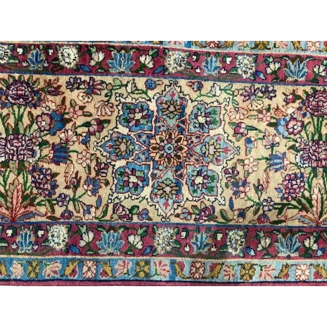 1900s Antique Persian Palace Lavar Kerman Rug For Sale - Image 10 of 13