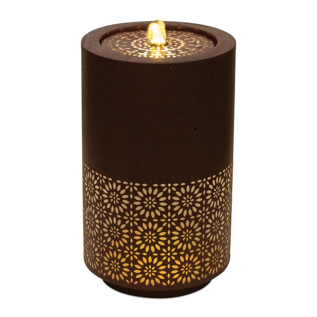 Bring soothing movement and warm ambient light to your indoor or outdoor space with this Illuminated Round Water Fountain....