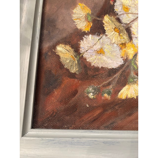 1967 Floral Still Life Painting by Mary Black, Vintage Framed Original Artwork For Sale In San Diego - Image 6 of 9