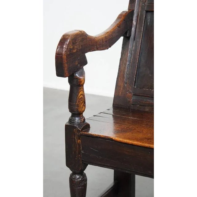 Antique Wainscot Chair in Oak, 1600s For Sale - Image 10 of 18