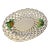 Trompe-'L'oeil Strawberry White Ceramic Lattice Basket For Sale