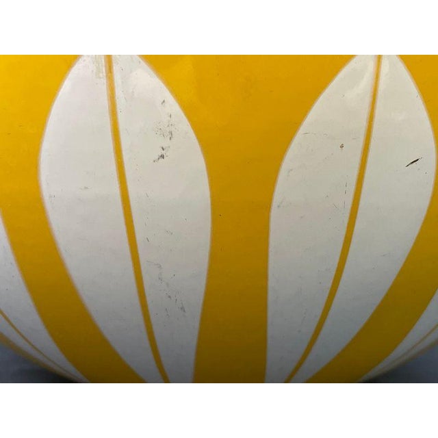 Mid 20th Century Mid-Century Modern Yellow Enamel Nesting Bowl Set Vintage MCM Kitchen For Sale - Image 5 of 5