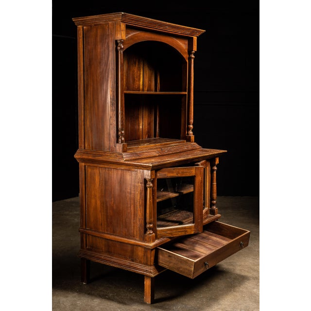 Wood Early 20th Century Wooden Farmhouse Hutch For Sale - Image 7 of 9
