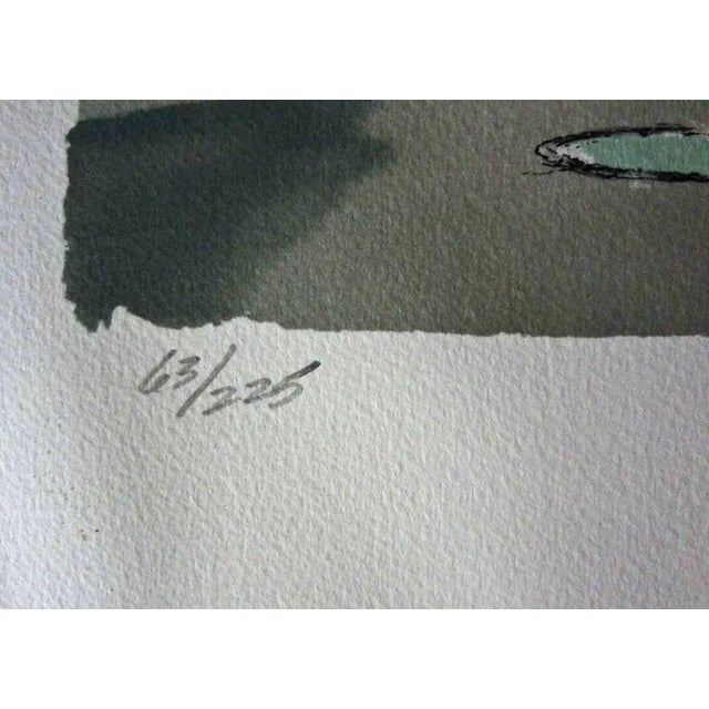 Late 20th Century Vintage NYC Framed Silkscreen Wall Street Listed Artist Ardis Hugues Pencil Signed For Sale - Image 4 of 4