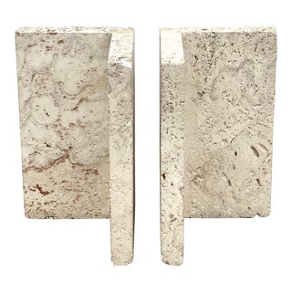 Vintage Coastal Coquina Stone Table Pedestals For Sale