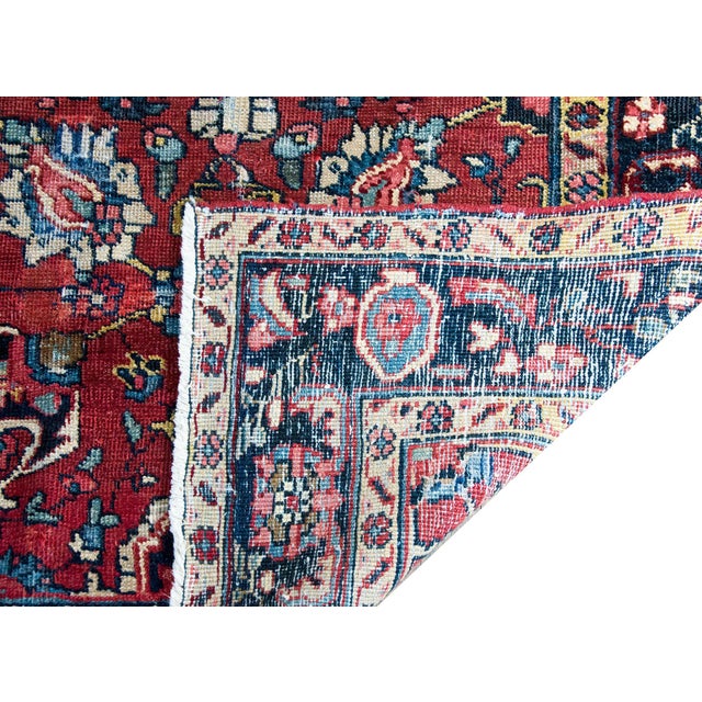 Early 20th Century Persian Heriz Rug For Sale - Image 14 of 15