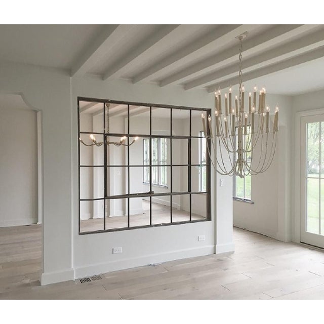 early 21st century vintage factory casement metal window frame