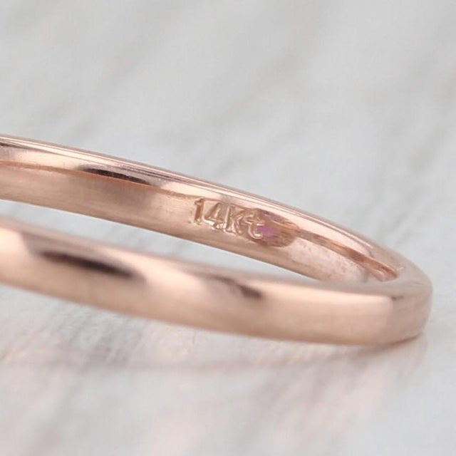 1ctw Amethyst Diamond Halo Ring 14k Rose Gold Size 7 Engagement For Sale In Greensboro - Image 6 of 8