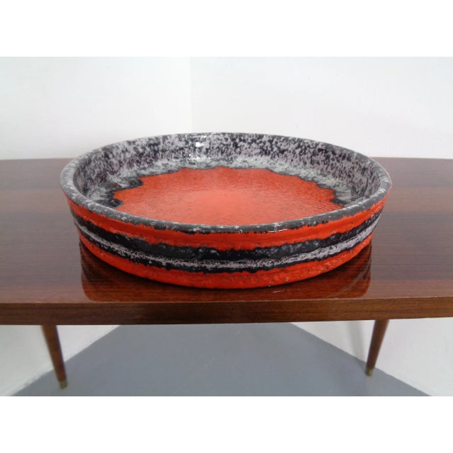 Ceramic Fat Lava Ceramic Bowl, 1970s For Sale - Image 7 of 8