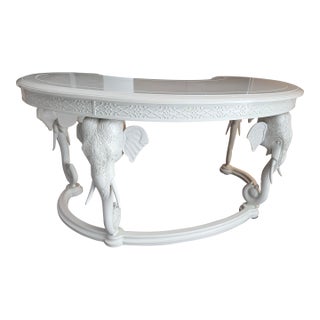 1970s Gampel Stoll Kidney Shaped Elephant Desk For Sale