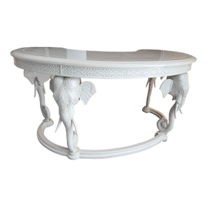1970s Gampel Stoll Kidney Shaped Elephant Desk