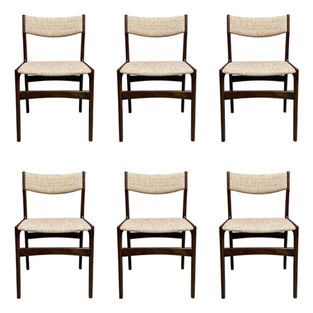 Mid 20th Century Mid Century Danish Dining Chairs by Erik Buch, Attributed For Sale