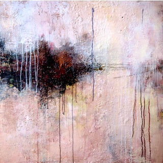 "Beckoning" Contemporary Modernist Abstract Mixed-Media Painting For Sale