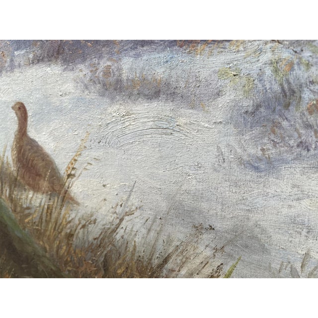 Capercaillie in a Winter Landscape, 1910, Oil Painting on Canvas, Framed For Sale - Image 13 of 16