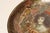 Brown Vintage Folk Art/Tramp Art Tobacciana Cigar Band Decoupage Glass Decorative Bowl For Sale - Image 8 of 15