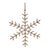 Contemporary Jute Wrapped Metal Snowflake Oranment (Set of 12) For Sale - Image 3 of 5