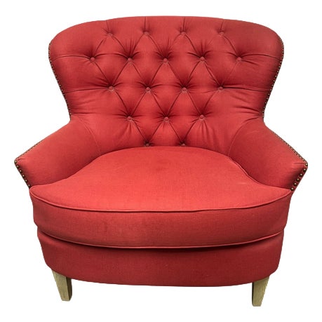 Late 20th Century Barrel Back Chair For Sale