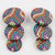 1980s Richard Kerr Jeweled Clip Earrings Multicolor Dangle Disks For Sale - Image 5 of 7