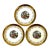 Mid 20th Century Sabin 22 Carat Crest-O-Gold Salad Plates - Set of 3 For Sale