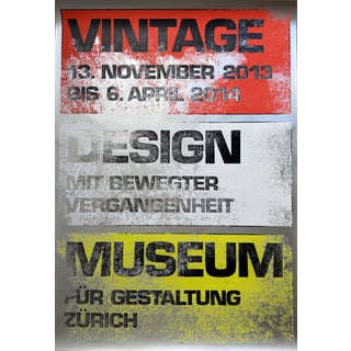 Ralph Schraivogel, with a Turbulent Past, Serigraphy Uldry Ag, 2000s, Paper For Sale