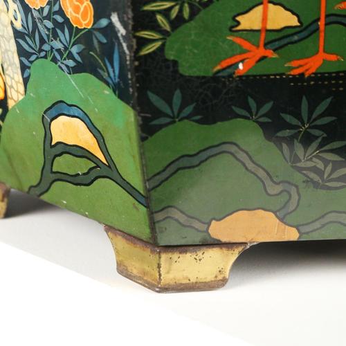 Black Tin Box from Elah Genova Pegli For Sale - Image 8 of 11