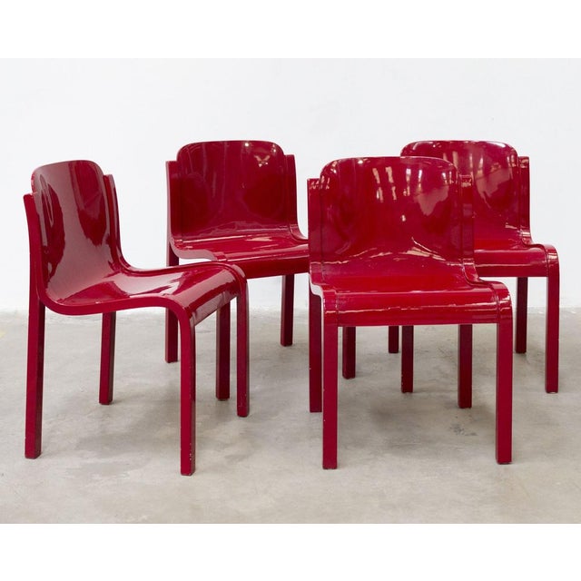 T70 Mito Chair by Carlo Bartoli, 1960s, Set of 4 For Sale - Image 9 of 9