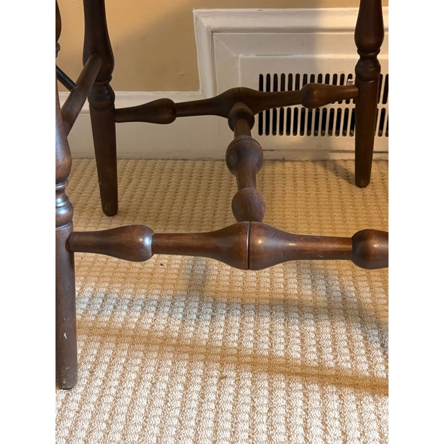 1920s 1920's Windsor Rush Seat Chairs by S. Karpen & Bros - A Pair For Sale - Image 5 of 6