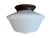 Circa 1920’s Schoolhouse-Style Flushmount Ceiling Light Fixture For Sale - Image 4 of 4