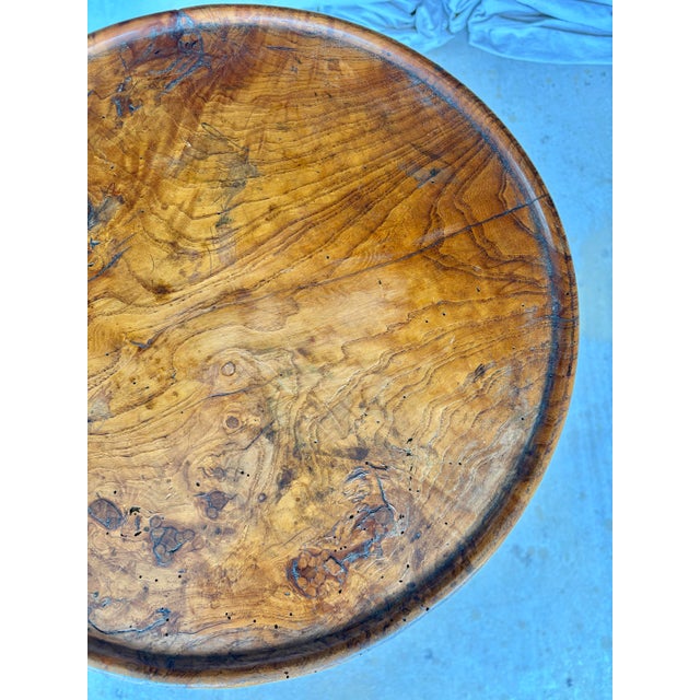 Wood Late 19th Century French Charles X Style Burlwood Side Table For Sale - Image 7 of 12