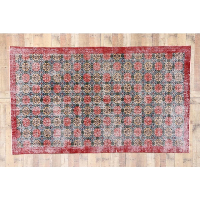 Vintage Turkish Sivas Rug, 05'03 X 08'10 For Sale - Image 9 of 10