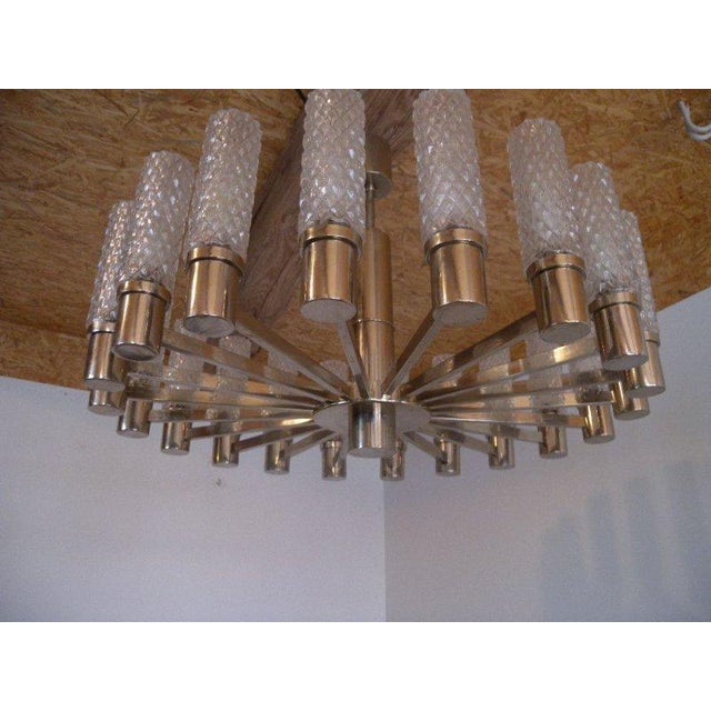 Mid-Century Chrome 20-Arm Sputnik Chandelier, 1960s-1970s For Sale - Image 14 of 18
