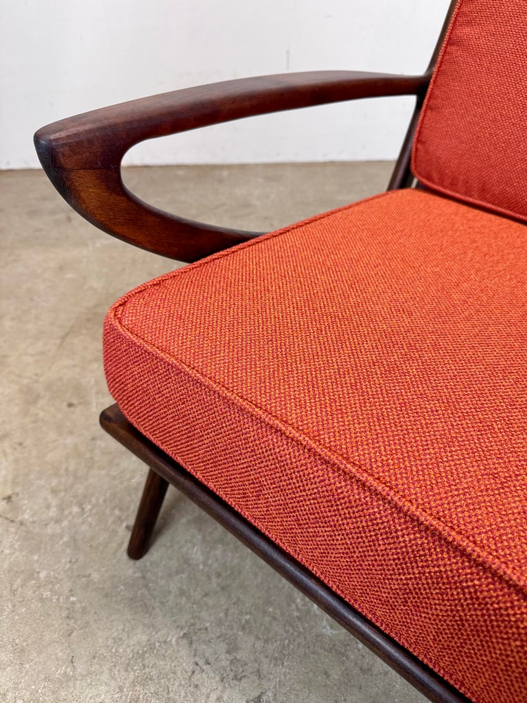 Mid Century Danish Modern Poul Jensen Z Chair Style Lounge Chairs