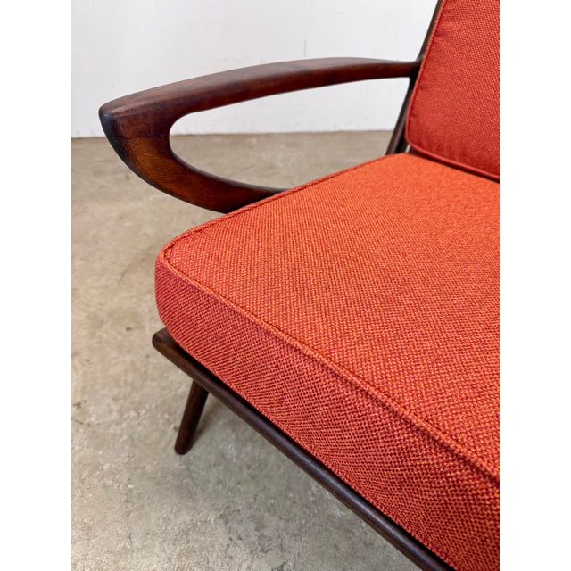 Mid Century Danish Modern Poul Jensen Z Chair Style Lounge Chairs Restored For Sale - Image 10 of 12