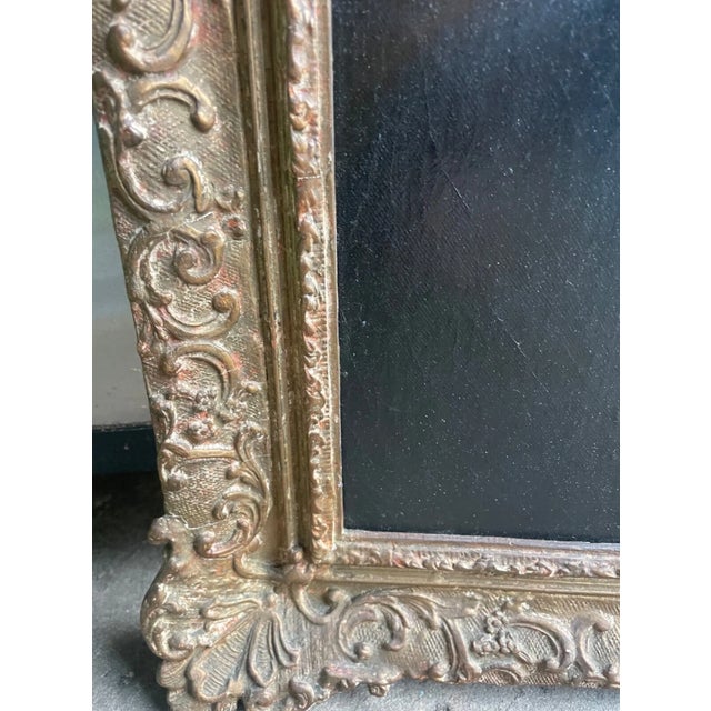 Antique Folk Art Lady Senator Henry Crouse Wife Woman Portrait Oil Painting Art For Sale - Image 13 of 13