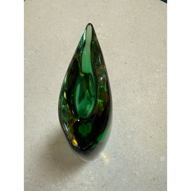 Modern Sommerso Murano Glass “Valva” Vase by Flavio Poli for Seguso, Italy, 1950s For Sale - Image 3 of 6