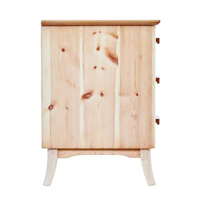 Mid 20th Century Swedish Pine Chest of Drawers, 1960s For Sale - Image 3 of 9