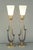 Mid-Century Modern 1970s Pair of Tall Mid-Century Modern Table Lamps, Biomorphic Design and Decorations, Glass Shades For Sale - Image 3 of 10